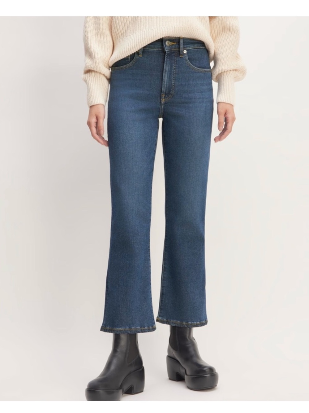 Everlane Bootcut Jeans in Medium Blue Wash